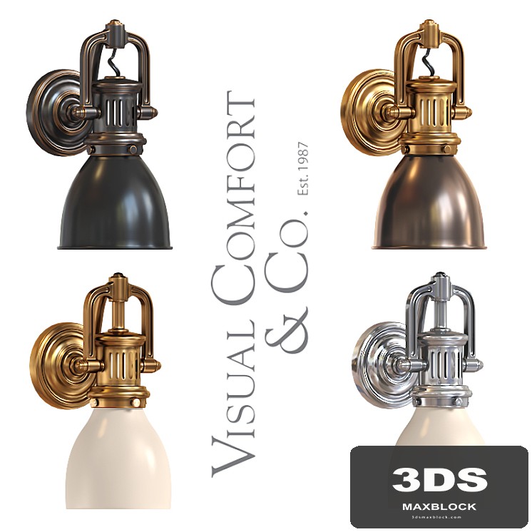 Visual Comfort Lamp SL 2975 Traditional Yoke Suspended Sconce