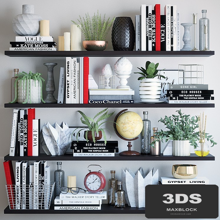 Black and white decor set 4