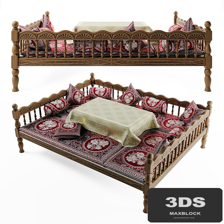 Uzbek trestle-Trestle-bed