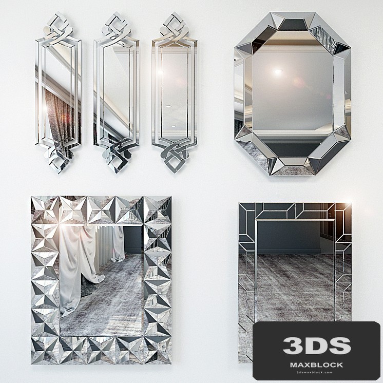 Mirrors in the Art Deco style