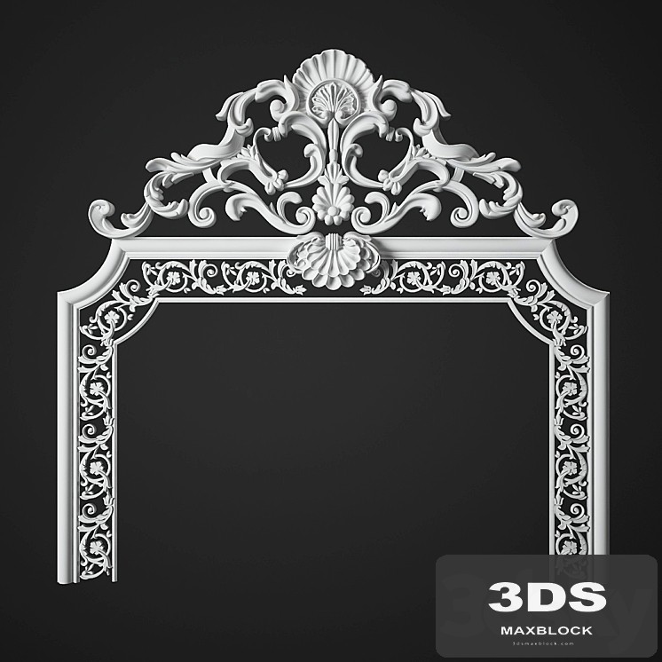 Molding with stucco decoration 2