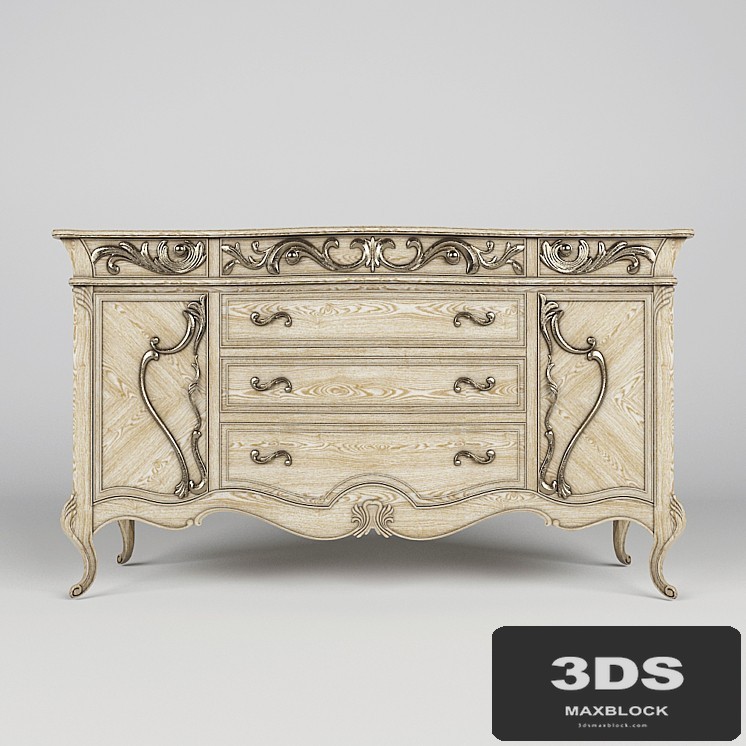 Chest of drawers Platine de Royale Champagne 09007-201