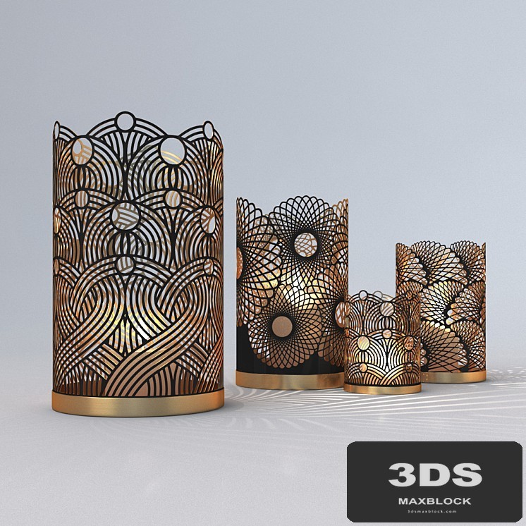 Decorative Openwork Candle Holders