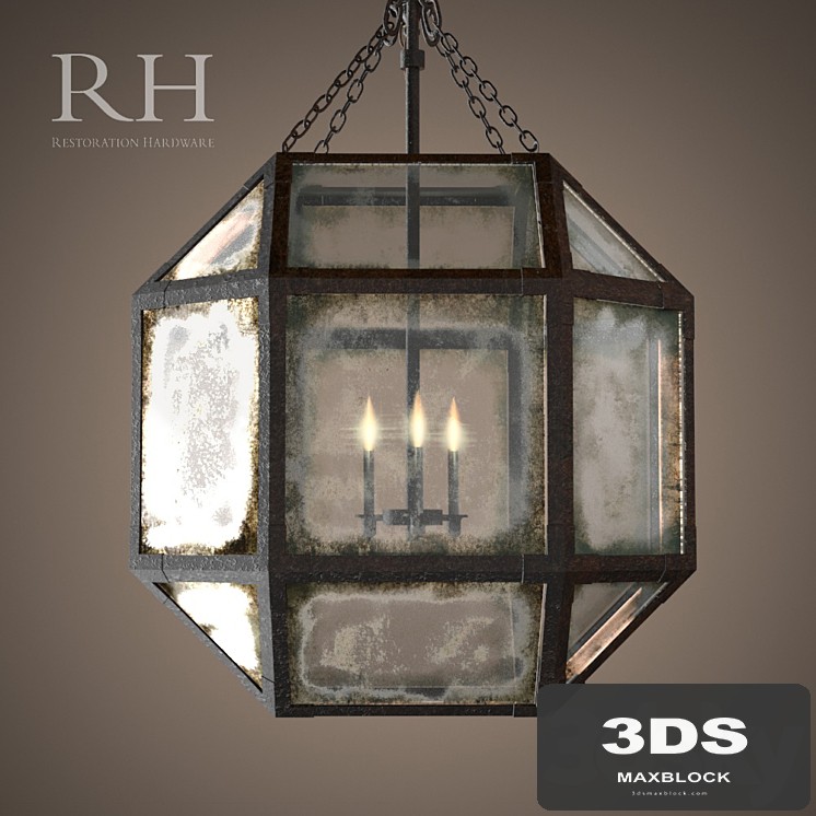 RH PARISIAN OCTAGONAL PENDANT (3 size)