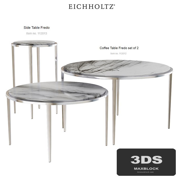 EICHHOLTZ Side Coffee Table Fredo set 112012 112013