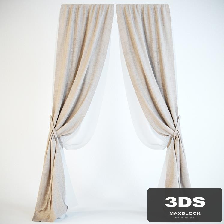 Curtains hidden under the eaves