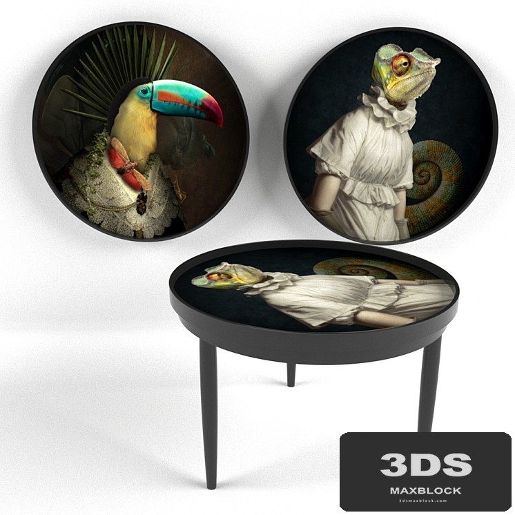 DIXIT coffee table / salver / wall picture