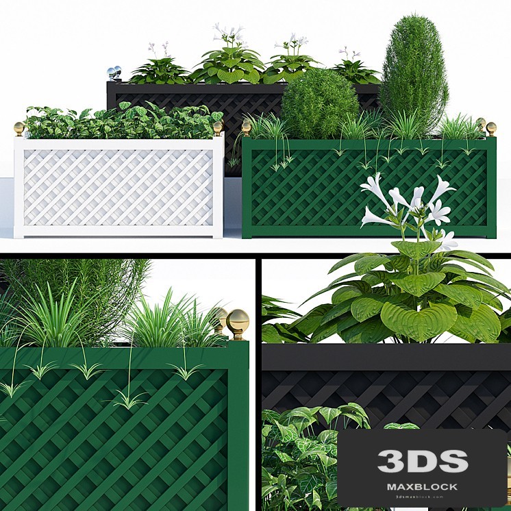 Treillage jardinieres