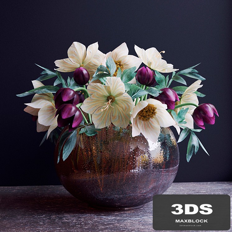Bouquet of flowers in a vase 5