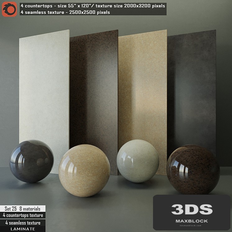 Laminate countertops & Seamless texture Set 25