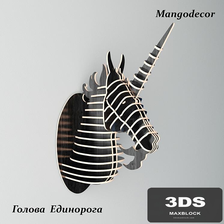 MANGO DECOR head of the Unicorn