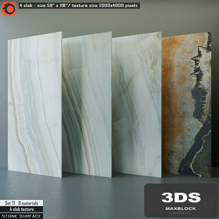 Stone slab Set 71