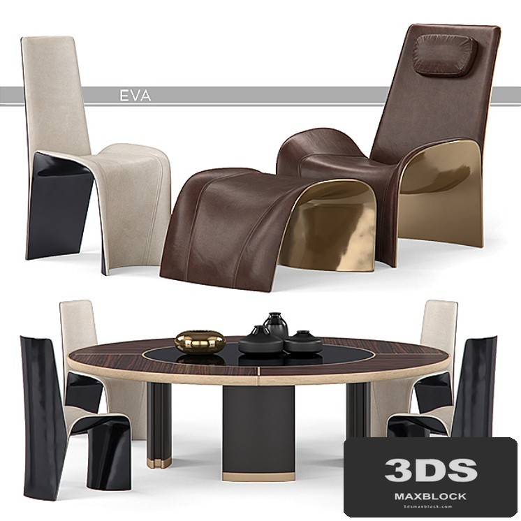 Giorgetti Eva Chairs and Gordon Table