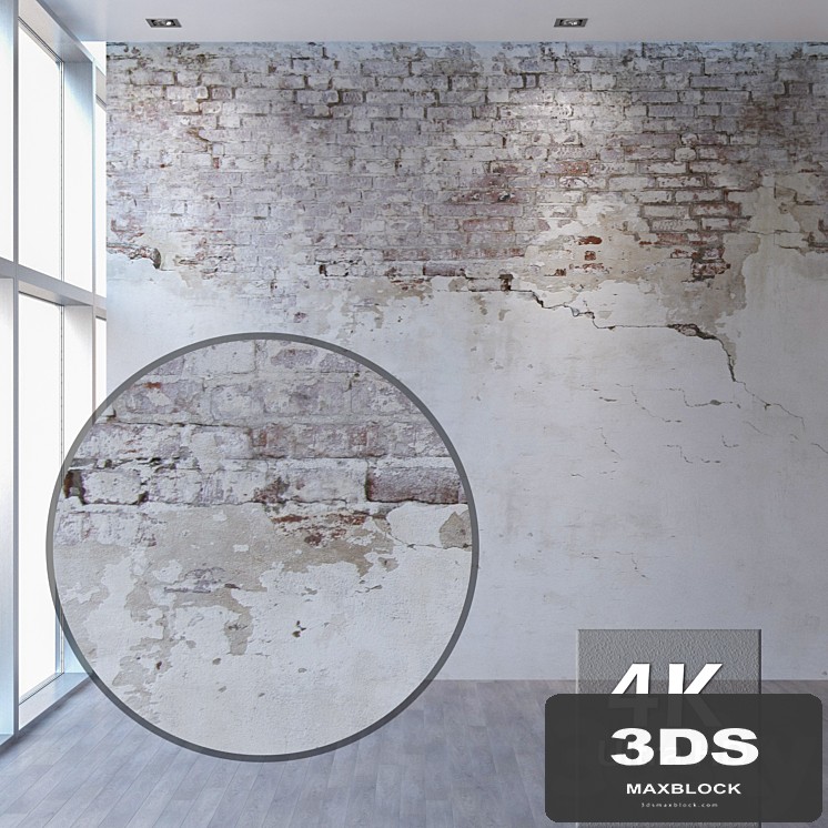 Brick wall 60 (with old plaster)