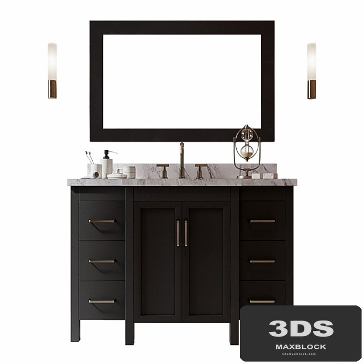 Bathroom Vanity bmc1603-v4802-blk