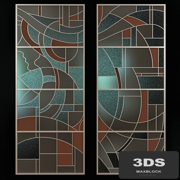 Stained glass in avant-garde style