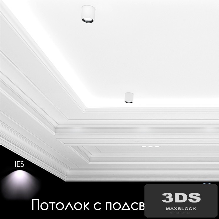 Ceiling light, set 04