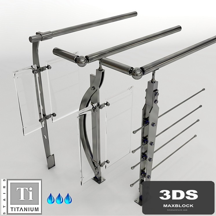 Titanium_primenenie balusters on the street