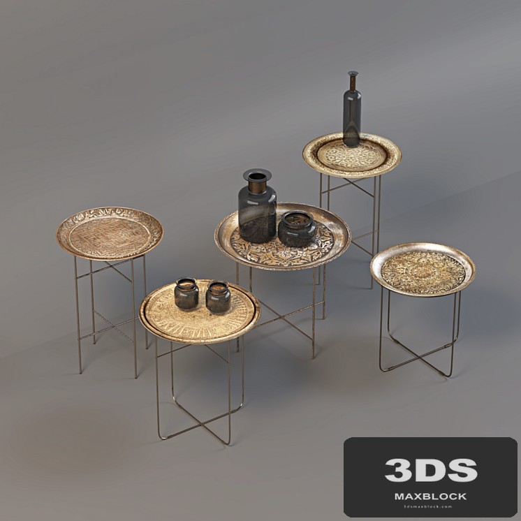 antique coffee table tray