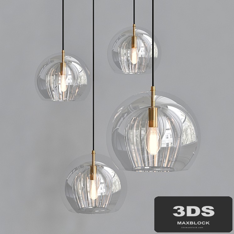 PLEATED CRYSTAL Pendant lamp