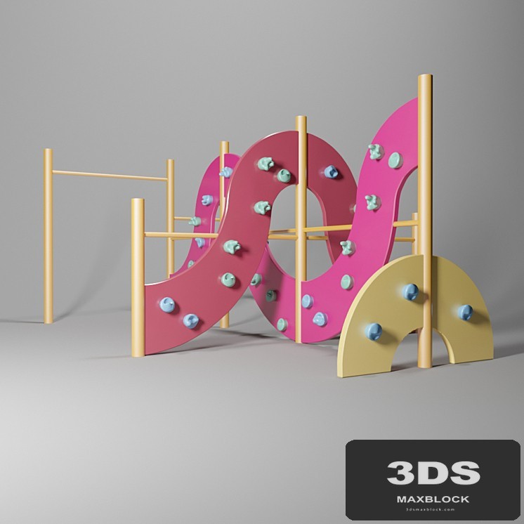 Childrens outdoor climbing wall "The Fifth Element"