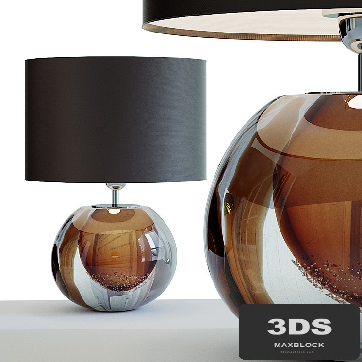 Small Jewel Studio Art Glass Lamp.1