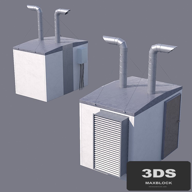 Technical room for roofing houses 04