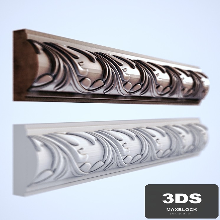 Stucco molding.