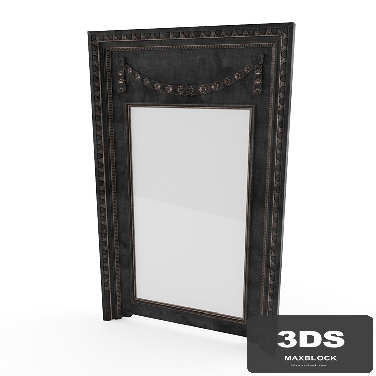 19TH C. NEOCLASSICAL LAUREL MIRROR