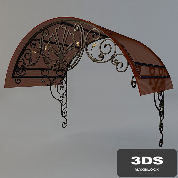 Forged semicircular visor