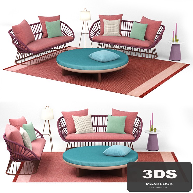 kettal cala 3 place sofa
