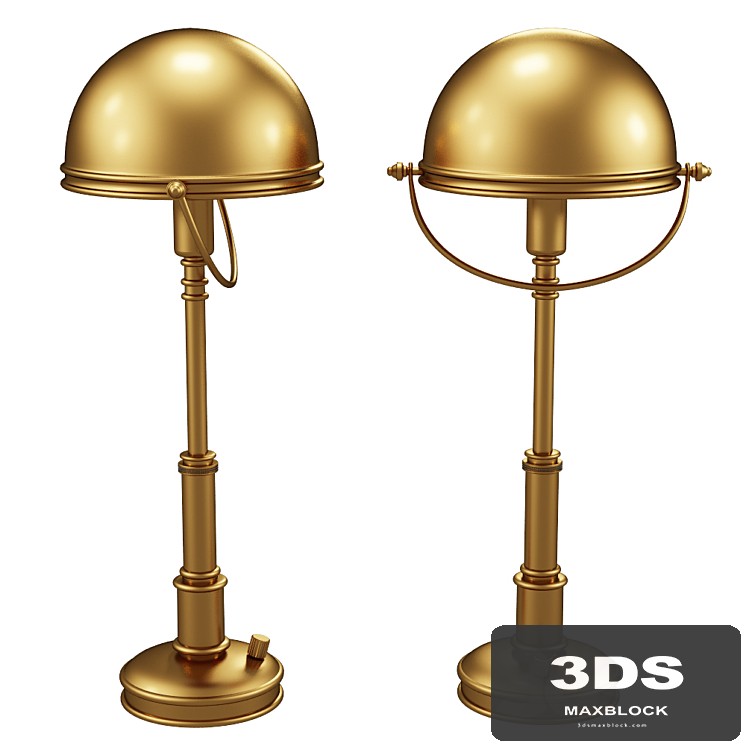 CARTHAGE MINI LAMP IN NATURAL BRASS RL