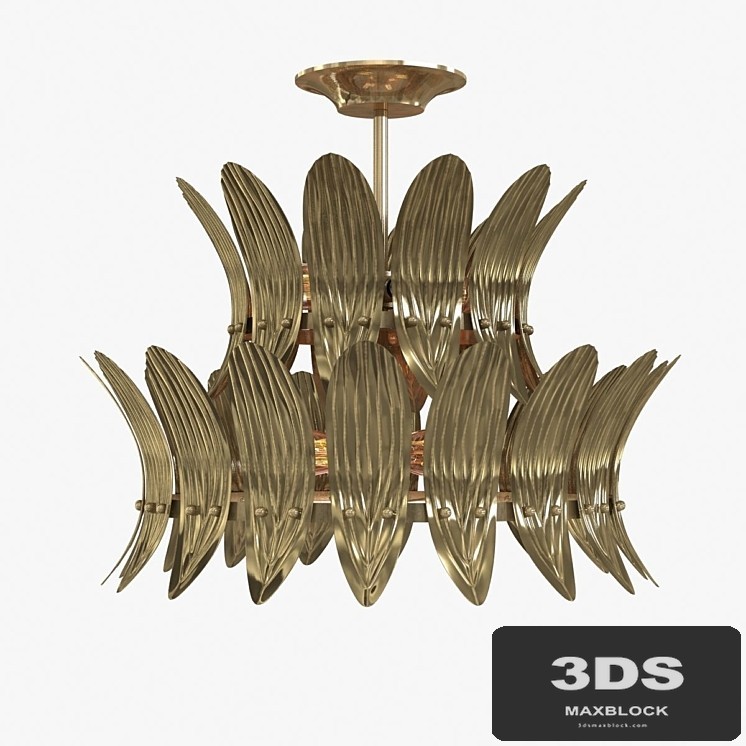 arteriors Analise Two Tier Chandelier 3D model