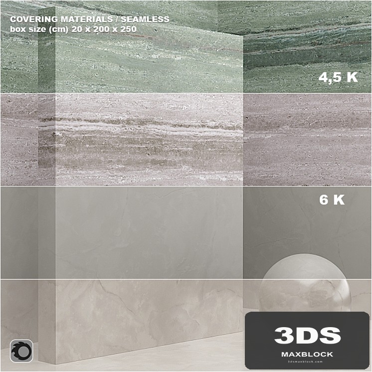 Material (seamless) - coating, marble, plaster set 47