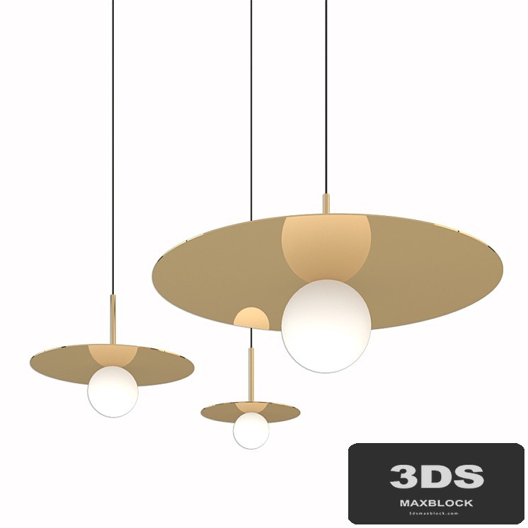 Pablo designs 12 inch rose gold bola pendant