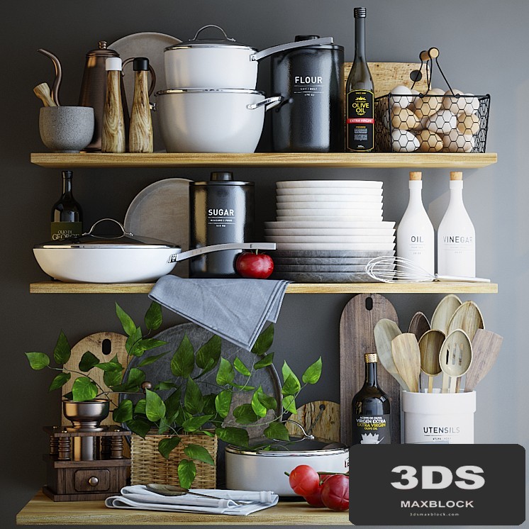 Decorative set for kitchen