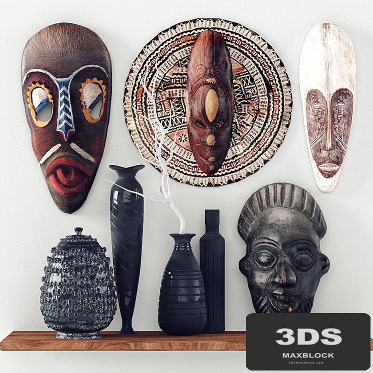 African masks - Decorative set_2