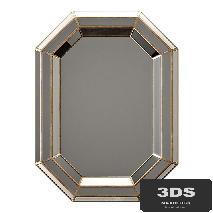 Surya gordon champagne wall mirror