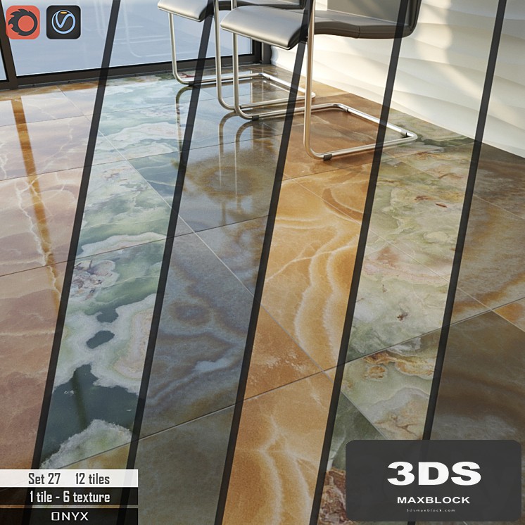 Stone tile set 27