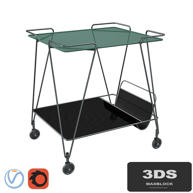 Gubi Mategot trolley