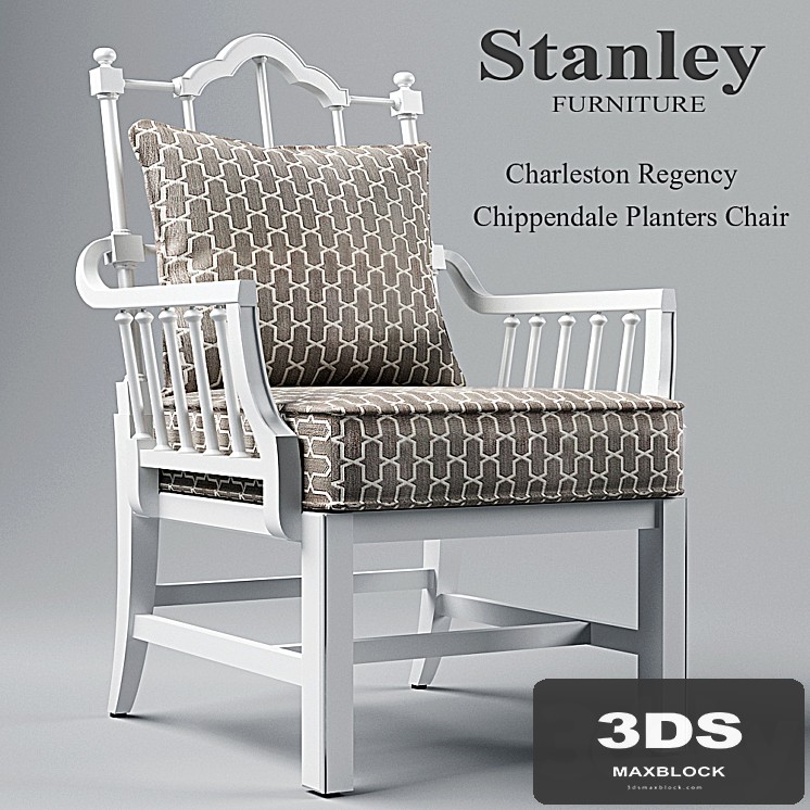 Charleston Regency Chippendale Planter's Chair