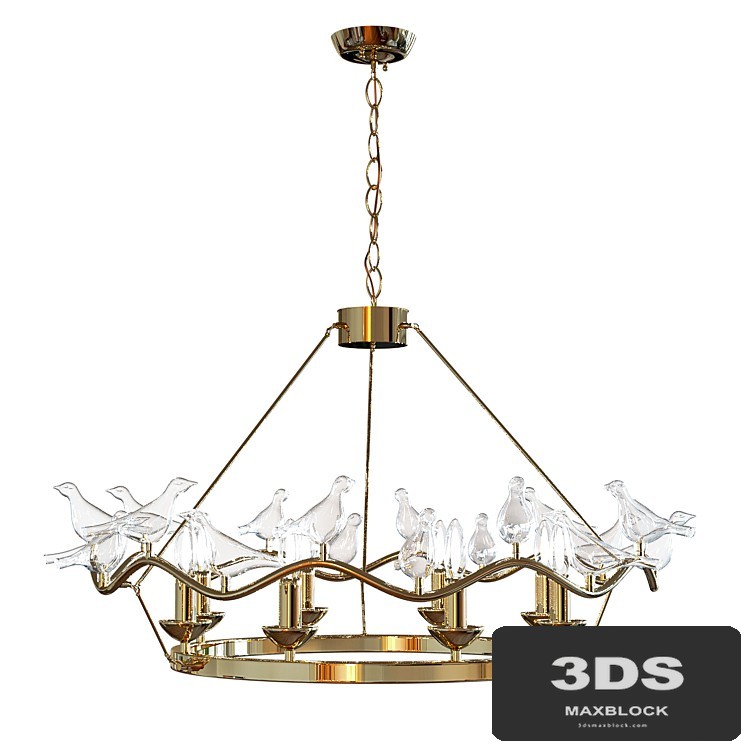 Favorite 1750-9P Chandelier Pajaritos