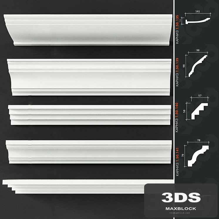 Set of cornices Europlast_5