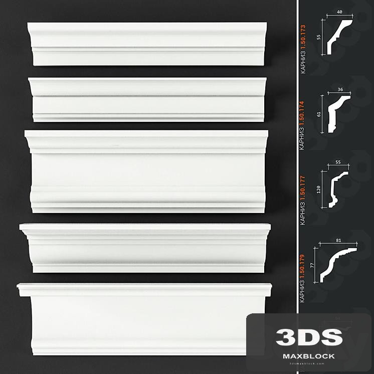 Set of cornices Europlast_10