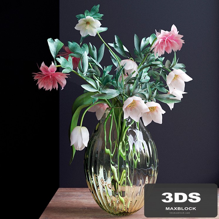 Bouquet of flowers in a vase 24