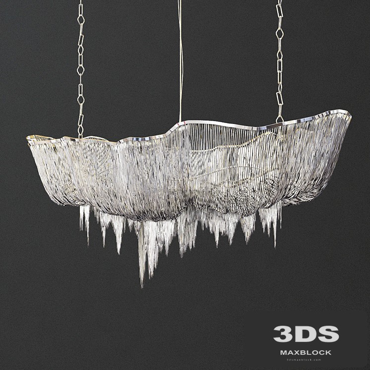 Terzani Atlantis Nikel Chandelier