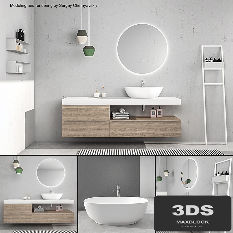 Bathroom furniture set Arcom e.Ly 4