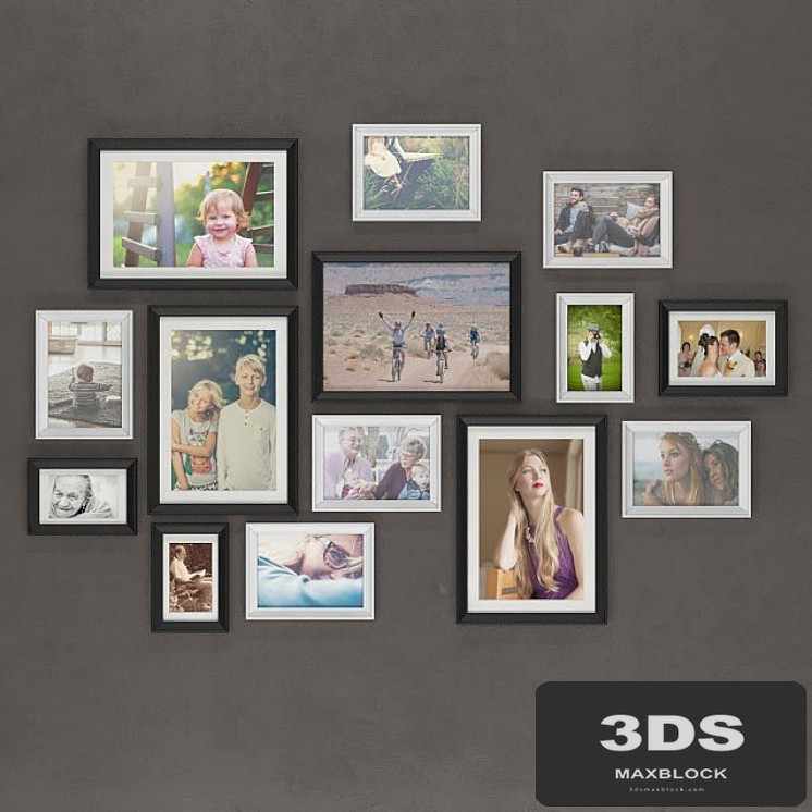 Set of frames IKEA KNOPPENG (OL Family photos)