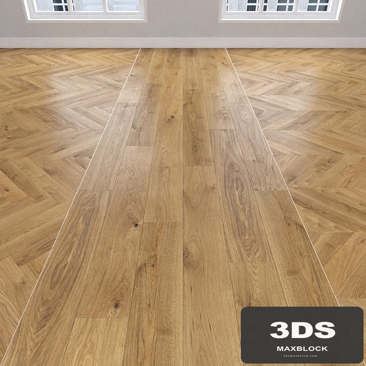 Parquet Oak, 3 types. Christmas tree, linear, chevron.