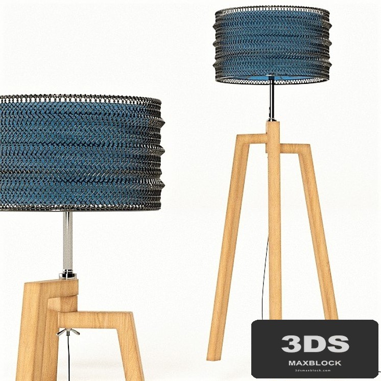 Wire Tripod lamp